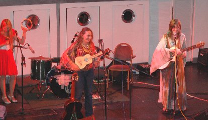 Our very first gig, at the St Ives Theatre as part of the St Ives September Festival, 2008. Contrary to appearances, we are performing not in front of a row of industrial-strength tumble dryers but on the set of a production of Guys & Dolls. Now you know.